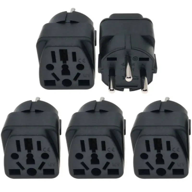 

5 Pack - Israeli Travel Adapter Israel PlugConverter Universal Outlet AC100~250V 10A
