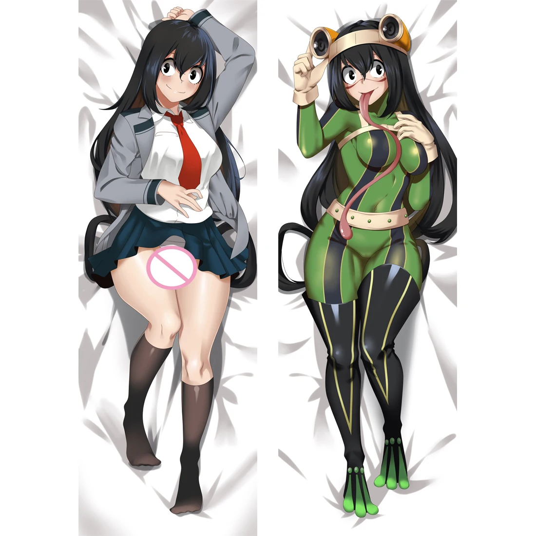 

Чехол Asui Tsuyu для косплея из искусственной кожи с рисунком на двух сторонах