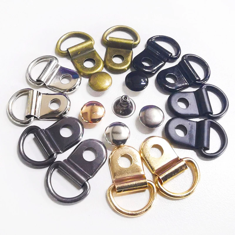 

10Sets Metal D Ring Buckle Clasp Mountaineering shoes strap and buckle Hand Bag Purse Strap Belt Dog Collar Clasp