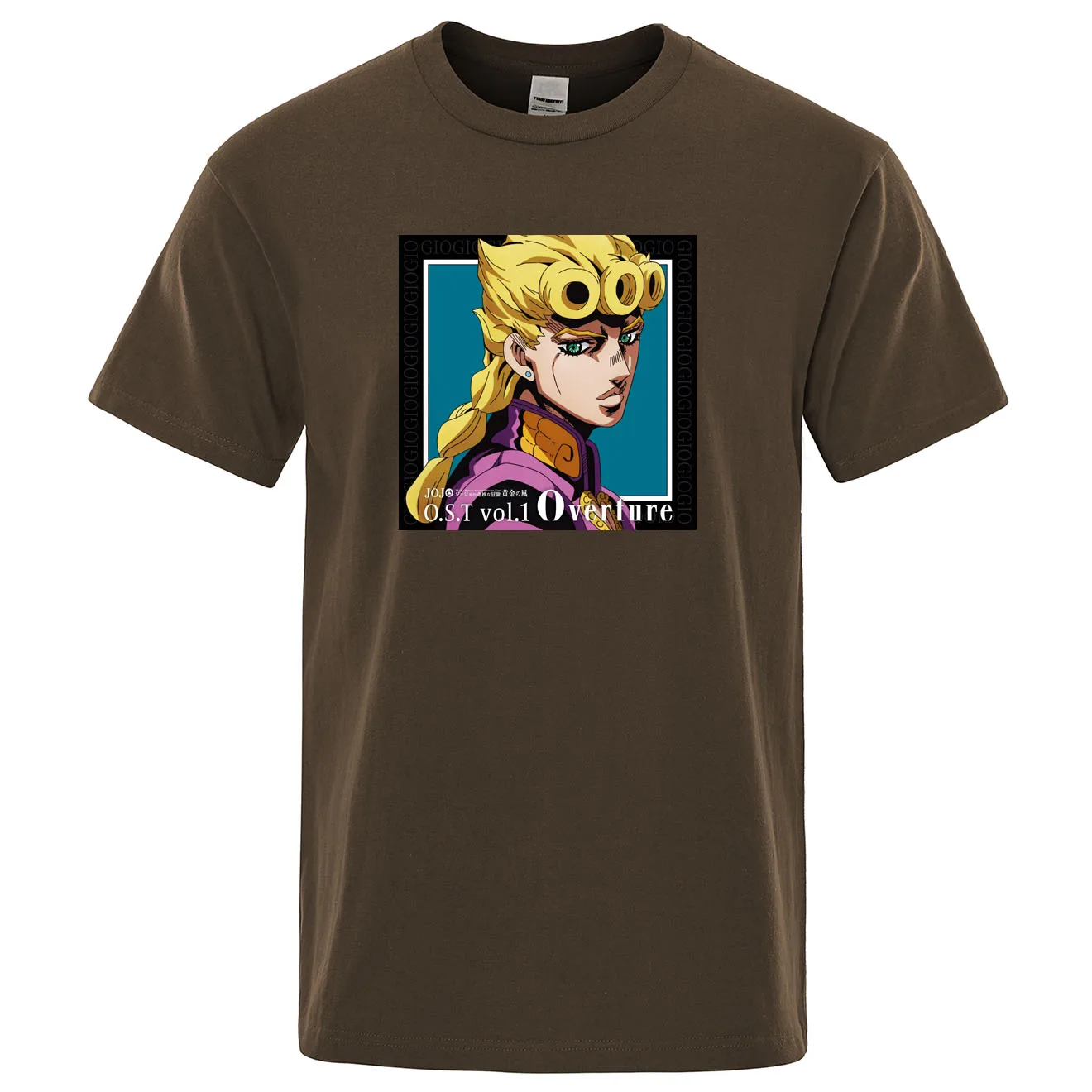Забавные мужские футболки GIO JoJo странные приключения Повседневная футболка в