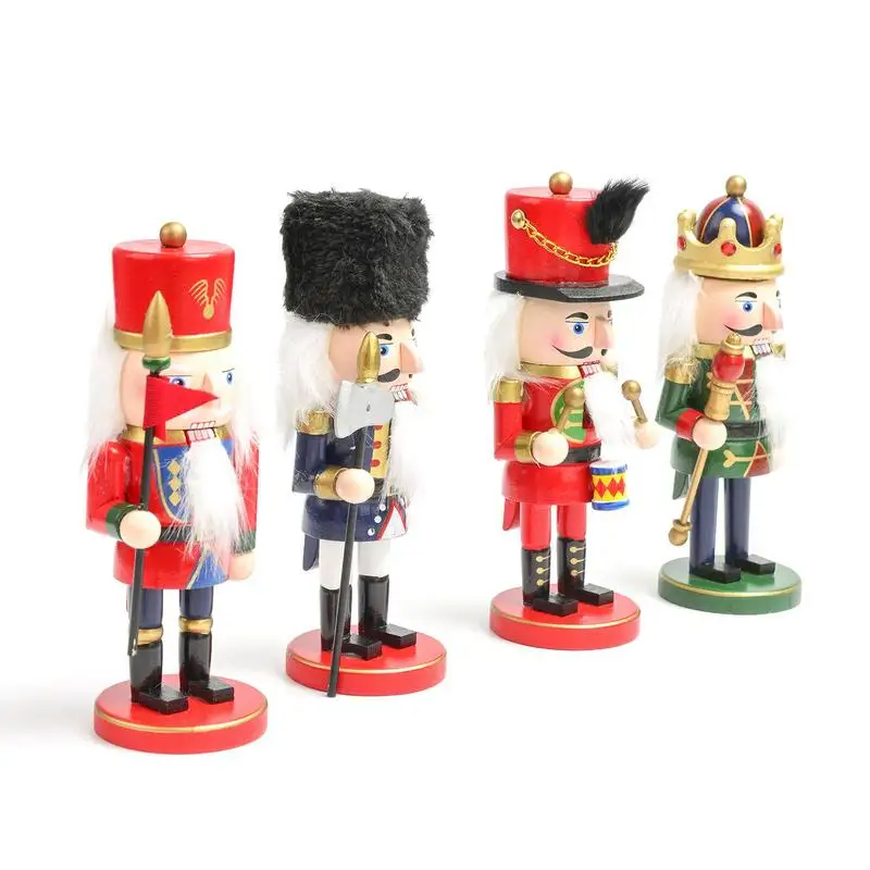 

Рождественские деревянные гайковерты ручной работы, деревянный Рождественский гайковерт, версии Fat, коллекционная игрушка, праздничный по...