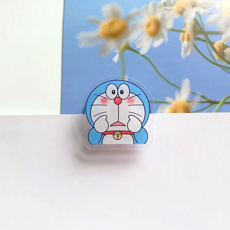 8 шт./компл. Kawaii аниме Doraemon акриловый зажим из полипропилена для студенческой
