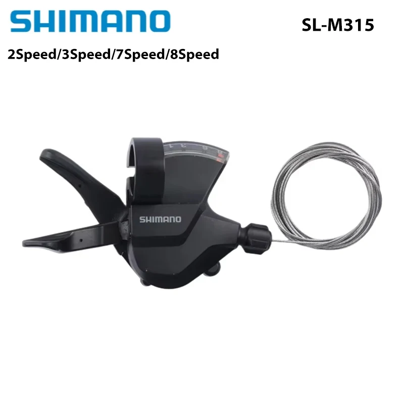 Фото SHIMANO Altus SL-M315 Рычаг переключения передач слева 2s 3s Правый 7s 8s MTB Рычаг переключения передач для горного велосипеда Триггер односторонний №1