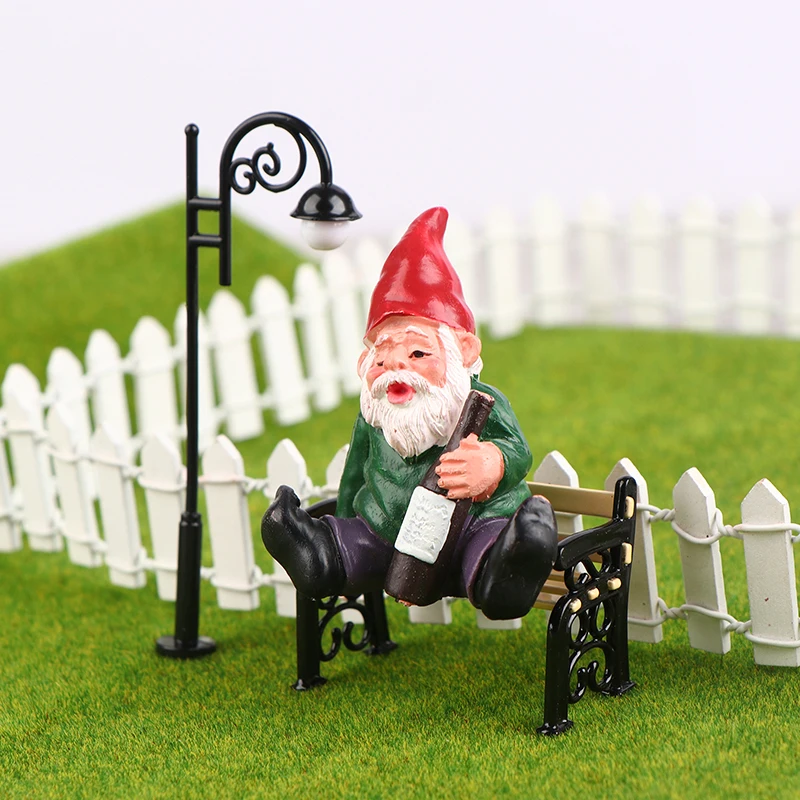 1/12 кукольный домик парк уличный фонарь модель скамейки мини-уличный украшения