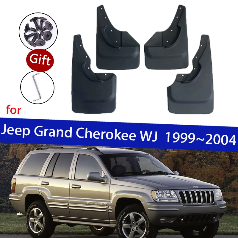 

4x Автомобильное переднее заднее крыло для Jeep Grand Cherokee WJ 1999 ~ 2004 Брызговики Колеса Брызговики Брызговики Брызговики Автомобильные аксессуары