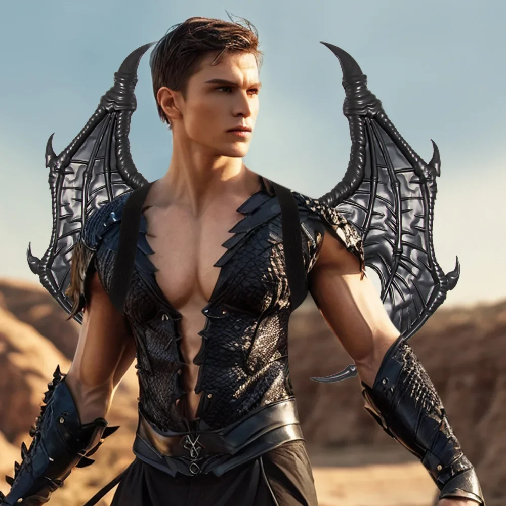 Хэллоуин RP Взрослые Крылья Дракона Креативные Ангела Дьявол Череп Вампиры