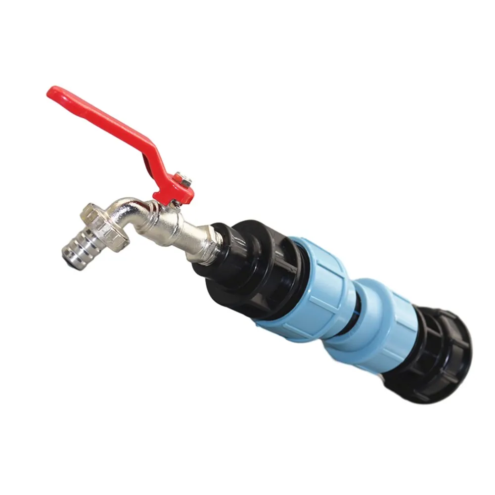 

Brass Black Blue Color Garden Tools IBC Adapter Cap Outlet Valve 1/2inch 3/4inch Extension Faucet PE Brass Material