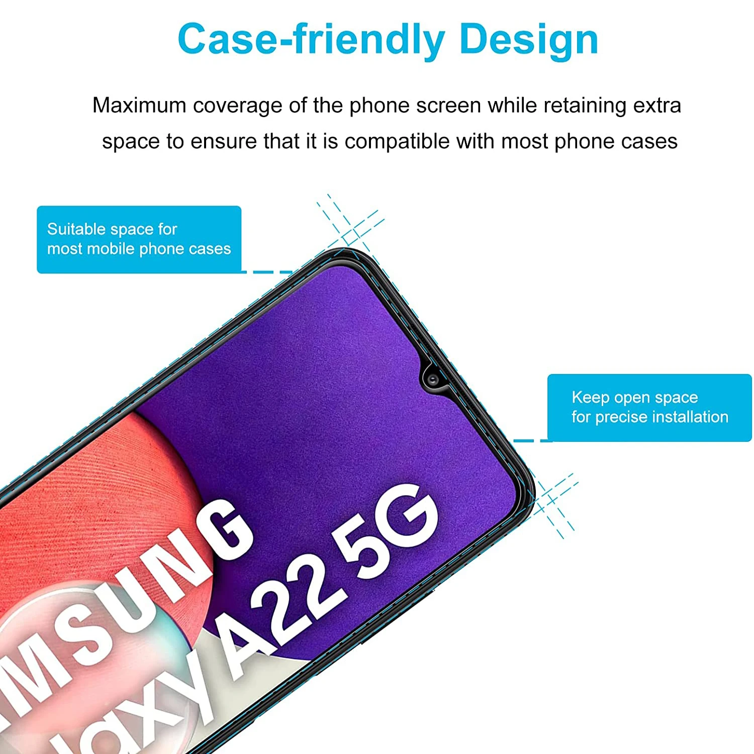 Фото Новинка 2026 года: Защитное стекло для Samsung Galaxy A22 5G (1/2/3/4 шт.) №4