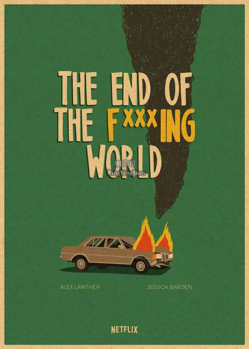 Ретро-постер The End of F *** ing World постер из крафт-бумаги художественная живопись для