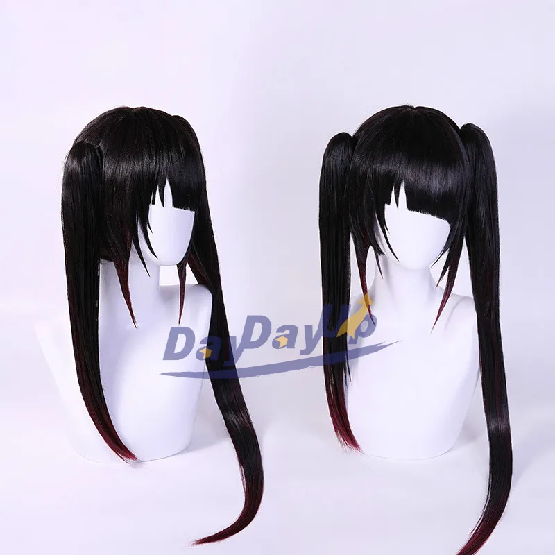 Косплей кошмар токисаки Куруми длинный черно-красный хвост асимметричная из