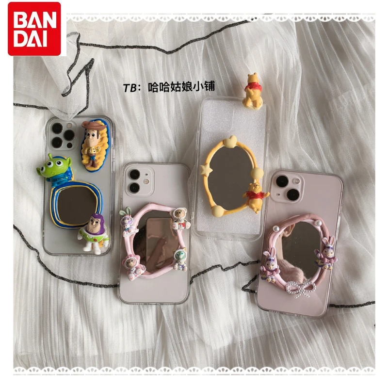 

Bandai StellaLou Iphone 13 13 Pro with Mirror Case for IPhone 12 12 Pro 12 Pro Max 11 11 Pro11 Pro Max Cream Glue Phone Case