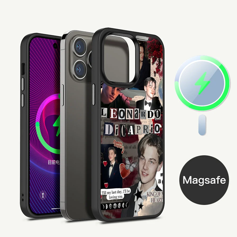 Чехол для телефона Star Teenage Leonardo DiCaprio магнитный чехол iPhone 16 14 13 12 11 15 Pro Max Plus Magsafe