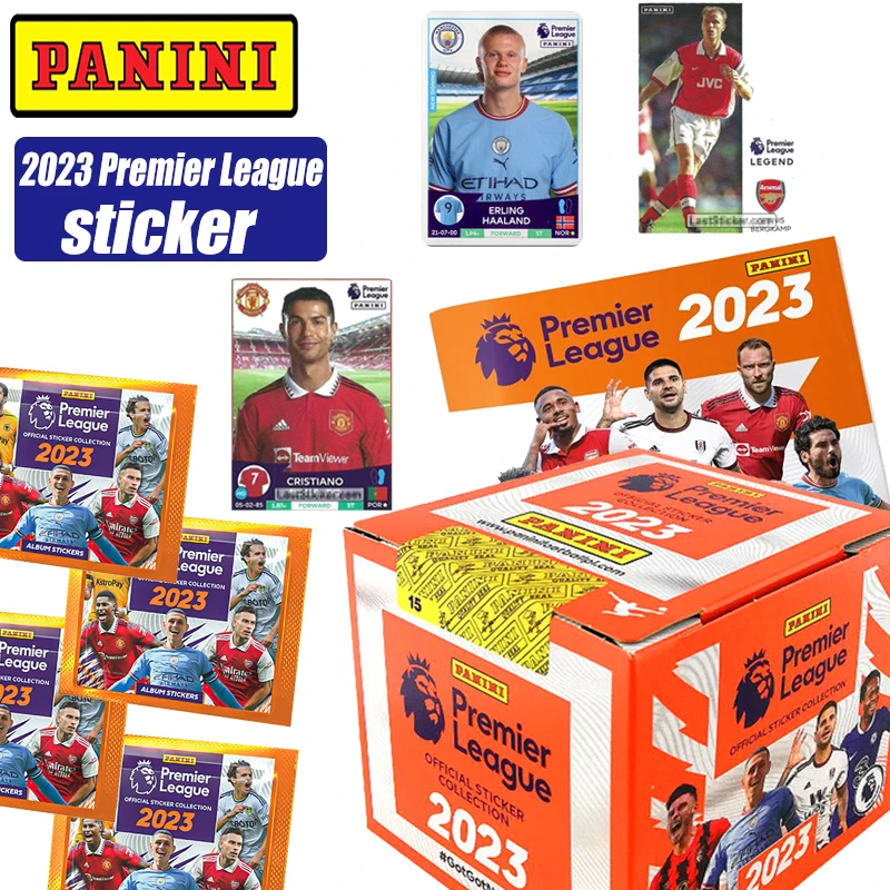 

Коллекция 2023 г., лимитированная серия, наклейка Panini в виде футбольной звезды премьер-лиги, Роналдо, подарок на Рождество, день рождения, игрушки