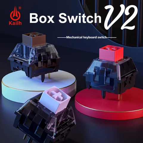 Kailh Box V2 переключатель новая версия механический переключатель клавиатуры Белый Коричневый Красный 5 контактов совместимые переключатели ...