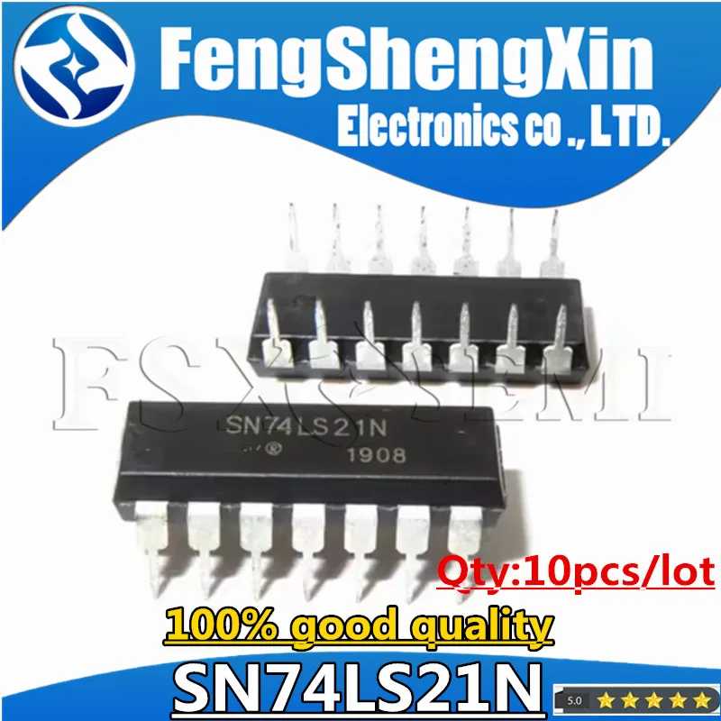 

10pcs/lot 74LS21 SN74LS21N HD74LS21P SN74LS21 DIP-14 Dual 4-input Positive AND Gates IC
