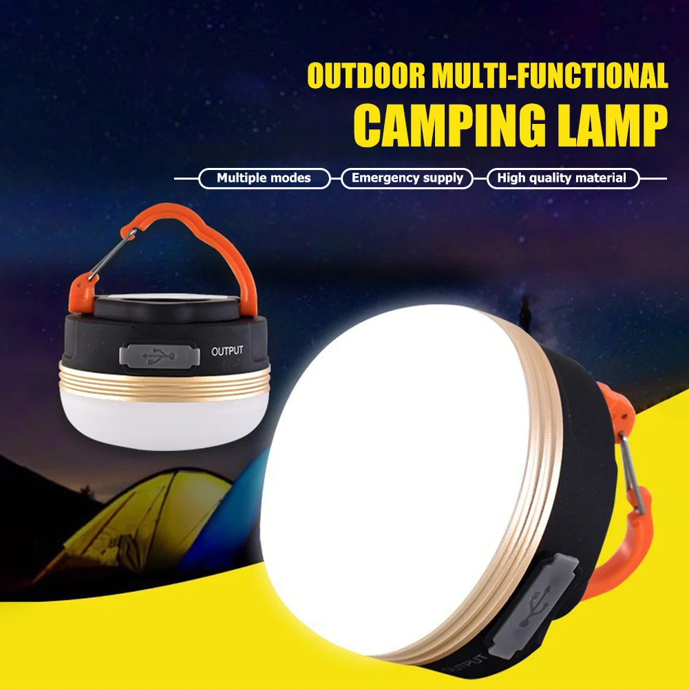 

Portable Lantern LED Camping Light Outdoor Flashlights Power Bank Tent Lamp 3 Modes Night Emergency Bulb Work Repair Lighting