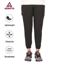 humtto breathable outdoor cargo pants for men sport trekking camping work trousers male elastic cotton casual hiking pants mens