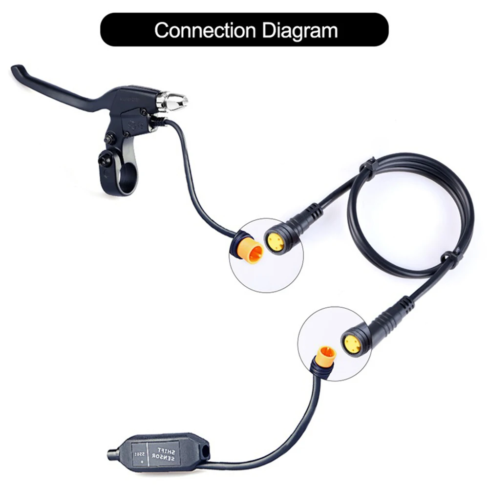 

E-Bike Electric Bicycle 3 Pin Sensor Thumb Throttle Extension Cable For BAFANG Mid Drive Conversion Kits