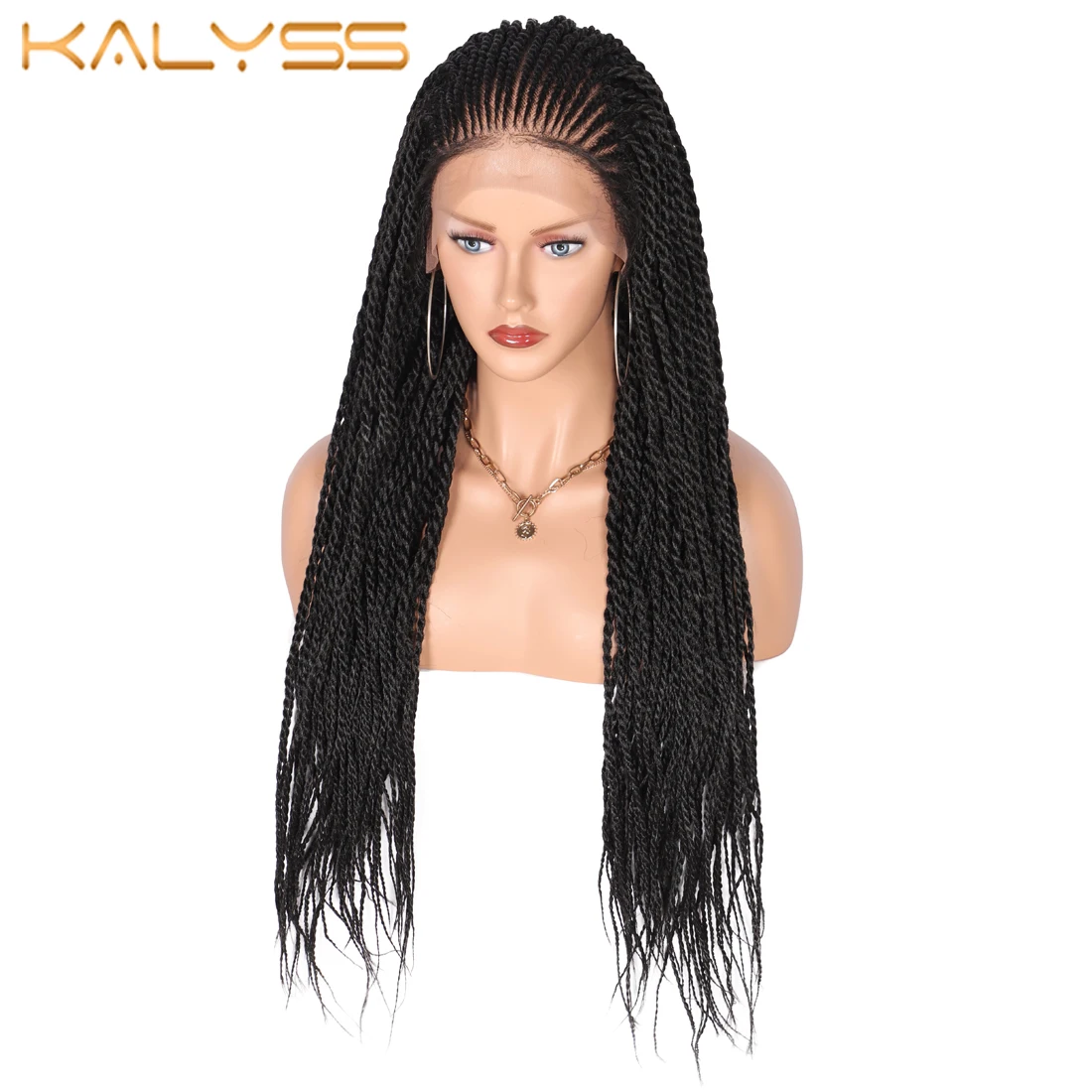 

Kalyss 31-дюймовые плетеные парики в коробке для черных женщин