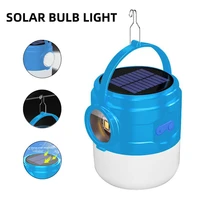 solar led lantern lamp usb rechargeable camping light portable lanterns emergency lights for outdoor tent hiking waterproof