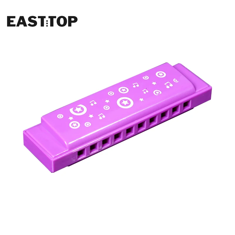 EASTTOP 6 шт. 10 отверстий красочная гармоника для детей начинающих использования в