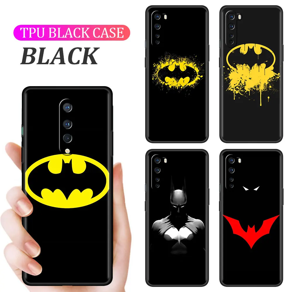 

Batman Logo Superhero Marvel Case For OnePlus 8T 10 9 7 Pro Nord 2 5G 9R Black Phone Cover for Oppo A53 F19 A93 Waterproof Coque