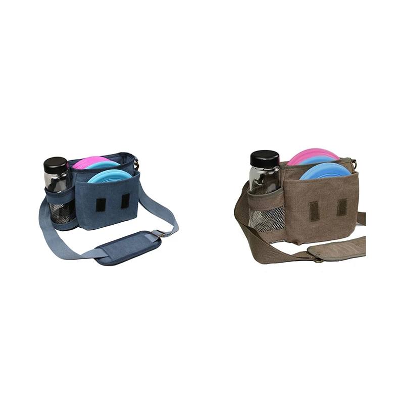 

Sling Bag For Flying Disc Golf - Holds 8-10 Discs, Water Bottle, Extremely Durable Canvas, Small Disc Golf Starter Bag