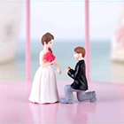 2 шт., романтические фигурки для влюбленных и влюбленных, миниатюрные крафтовые украшения, сказочный подарок на день Святого Валентина, украшение для дома и сада