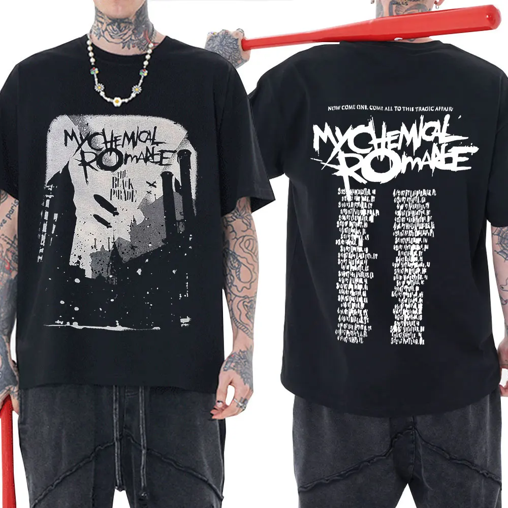 

2022 New My Chemical Romance Vintage MCR The Black Parade Merch T-shirt T-Shirt Punk Rock Summer T-shirts Fashion Tee Shirt Tops