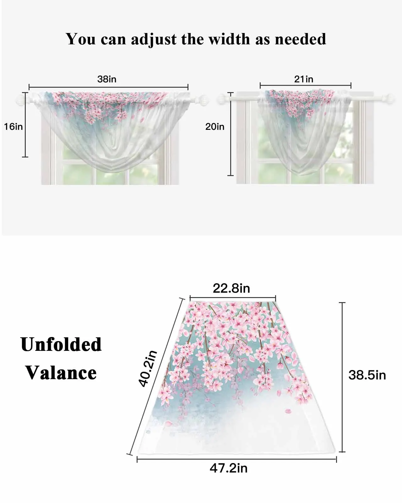 Персиковый цвет акварельный цветок Нестандартная фотография для гостиной Тюль