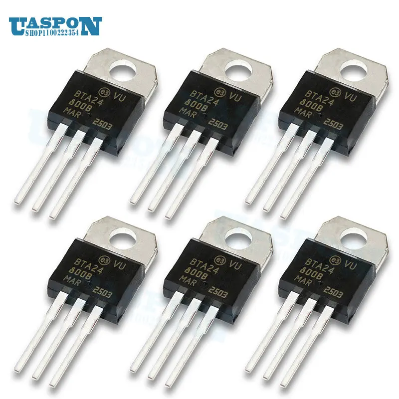 

100PCS BTA24-800B TO-220 BTA24-800 TO220 BTA24