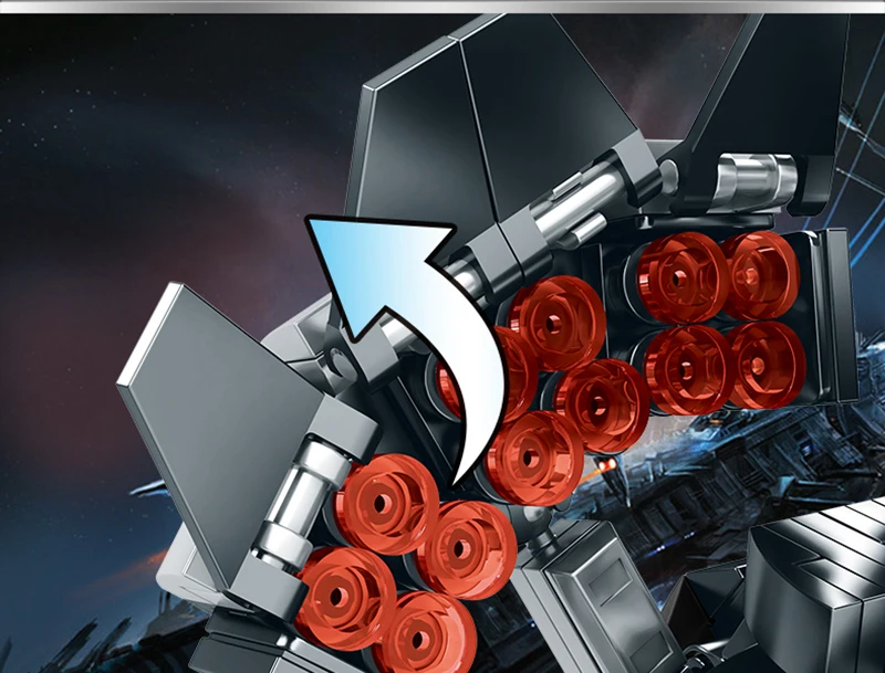 1400 + шт. Детский конструктор робот Бастер |