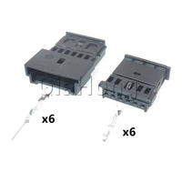 1 set 6 ways 1 1241370 3 1 1703874 1 automotive wiring connector 4b0971978b car low current tweeter audio socket