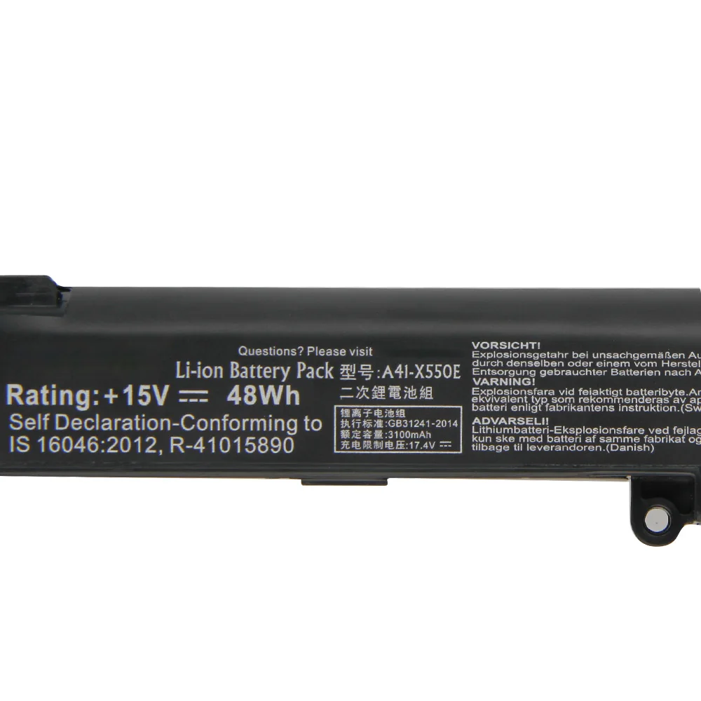 Original Replace Battery A41-X550E For ASUS A450J A450JF X450J X450JF K550E X751M X750J F751MJ K751L F751M X450E X550Z X550ZA