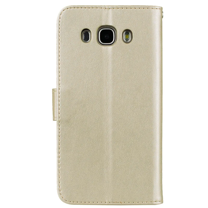 Чехол для Samsung Galaxy J5 2016 с кожаной крышкой бумажника и защитным кошельком Funda для телефона.