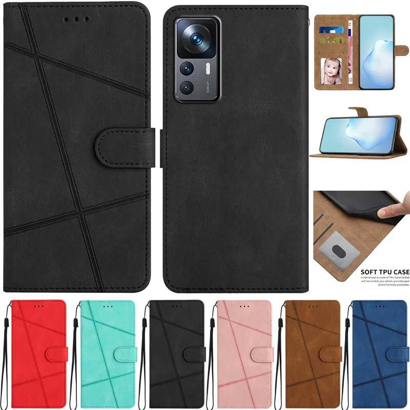 

For Xiaomi Mi 12T Pro Case Skin Friendly PU Leather Cover on sFor Xiaomi Mi 12T 12 T Pro 12 Lite Cover Card Holder Magnetic Capa