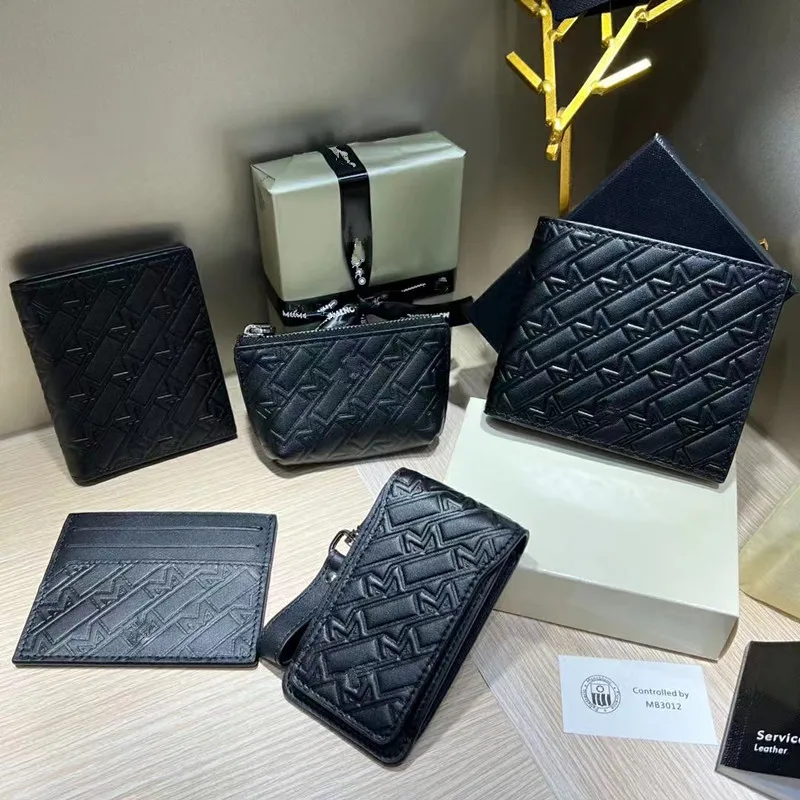 

Christmas Real Leather Wallet Name Card Holder Car Key Bag Money Storage Coin Purses Birthday Gift Packing