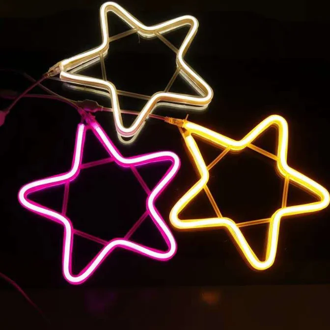 

Led star light decoration neon light five pointed star light