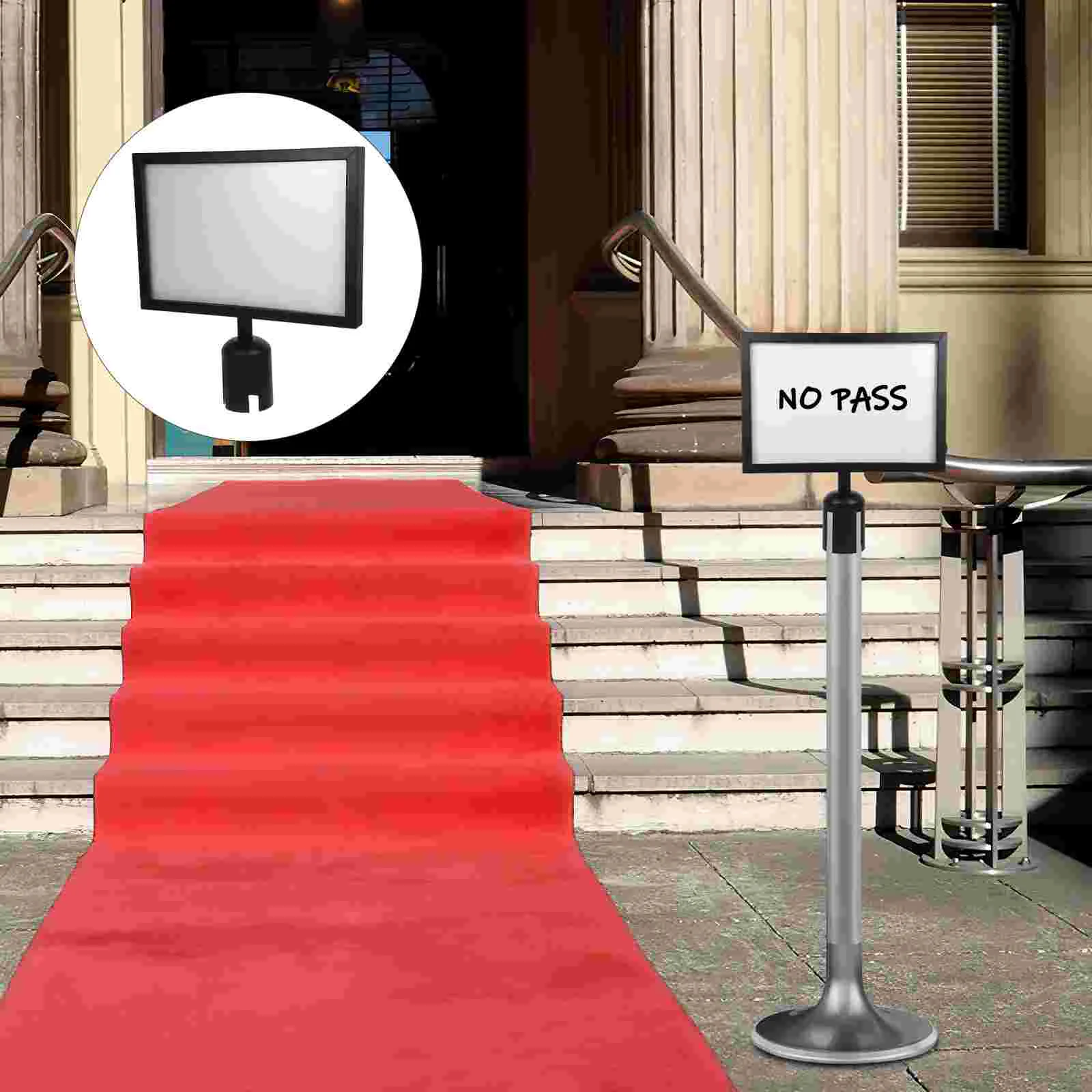 Перила для знаков держатель стойки выдвижной ремень A4 защитный барьер держатели