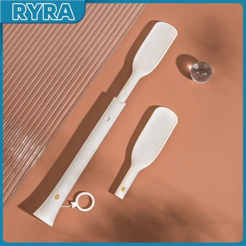 

Hanging Ring Design Shoe Puller Retractable Shoe Spoon Household Spoon Shape Shoehorn Sturdy Slip Aid Tool Shoe Horn Shoe Lift