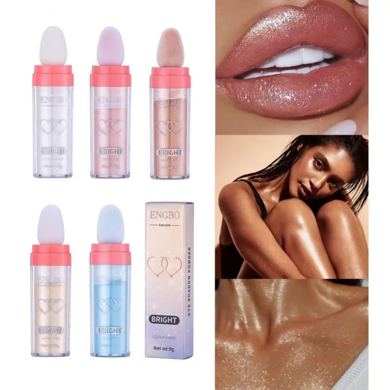 

5 Colors High Light Powder Highlighter Powder Brighten Face Body Glitter Powder Face Contour Blush Beauty Cosmetics Fairy Powder