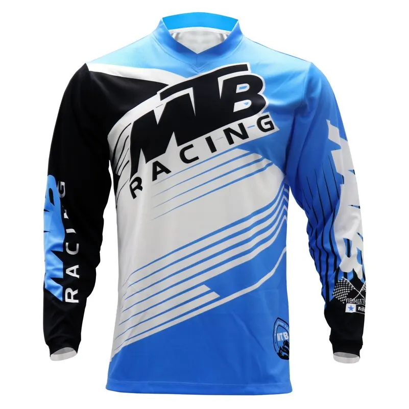 

New Custom MTB Off road Racing Clothing downhill jersey motorcycle Jersey mountain bike Cycling Jersey Gym sports long sleeves