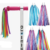 2pcs 30cm colorful tricycle handlebar streamers tassels kids girl boys bike bicycle decoration scooter parts cycling accessories