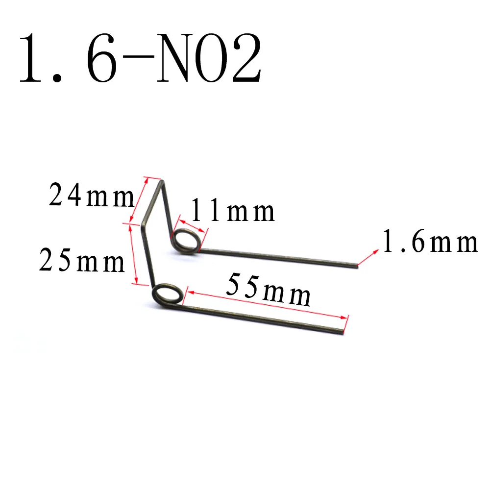 Сверхмощный 1 6 мм диаметр проволоки стали двойные спиральные пружины кручения |