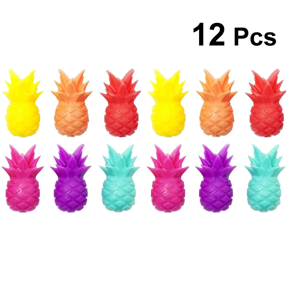 

Glass Marker Silicone Pineapple Tag Identifier Champagne Cocktail Drinking Charm Recognizer Trinket Charms Drink Markers