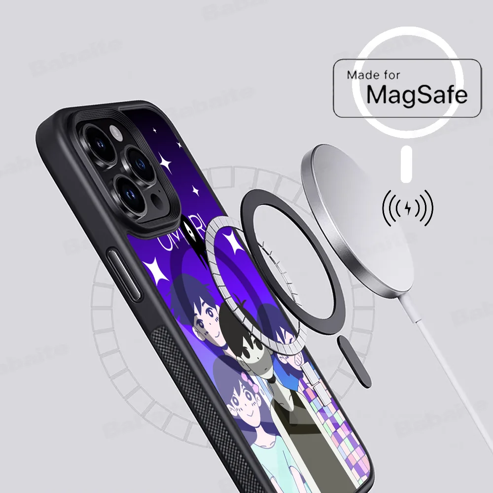 Game Omori Phone Case Magnetic For IPhone 16 14 13 12 11 15 Pro Max Plus Magsafe Wireless Charge Cover