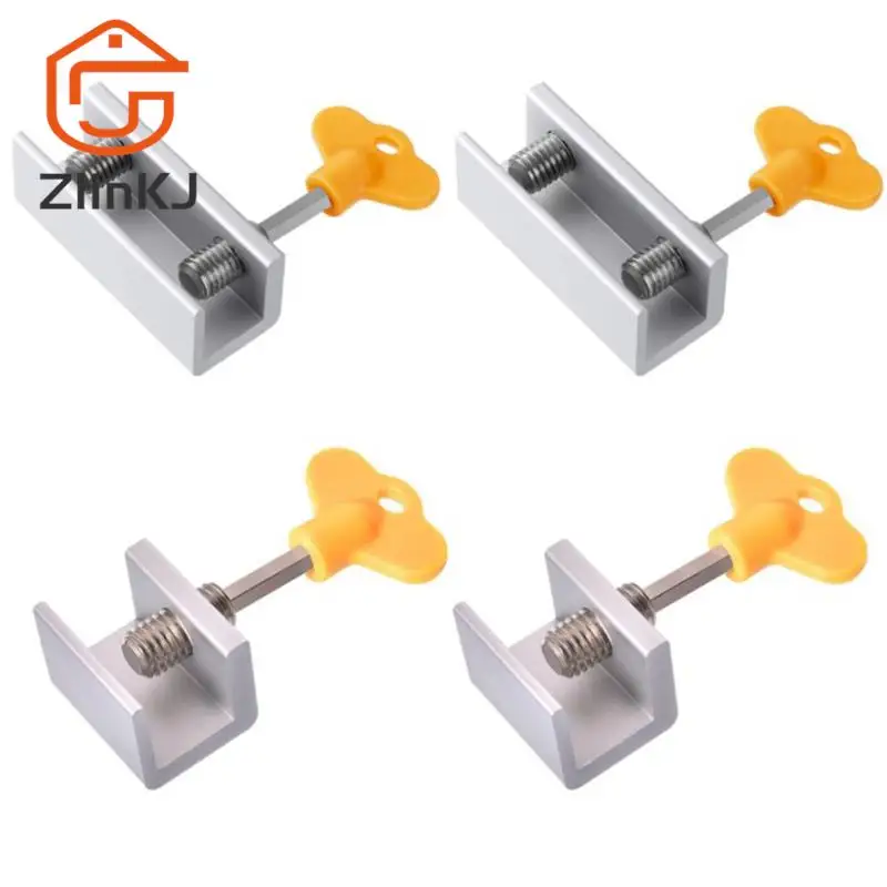 

Aluminum Alloy Window Locks Plastic Steel Lock Car Window Shade Stopper Stainless Steel Window Slidable Safety Anti-Theft Lock