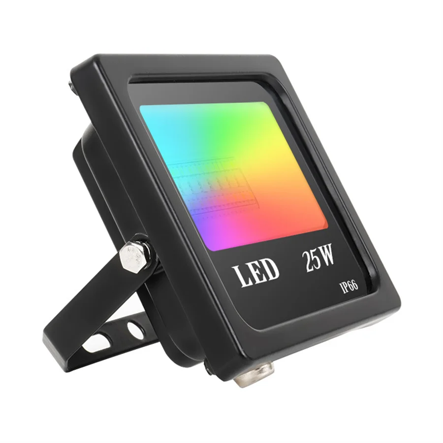 Уличные светодиодные прожекторы с регулируемой яркостью 24 Вт Bluetooth RGBCW IP66