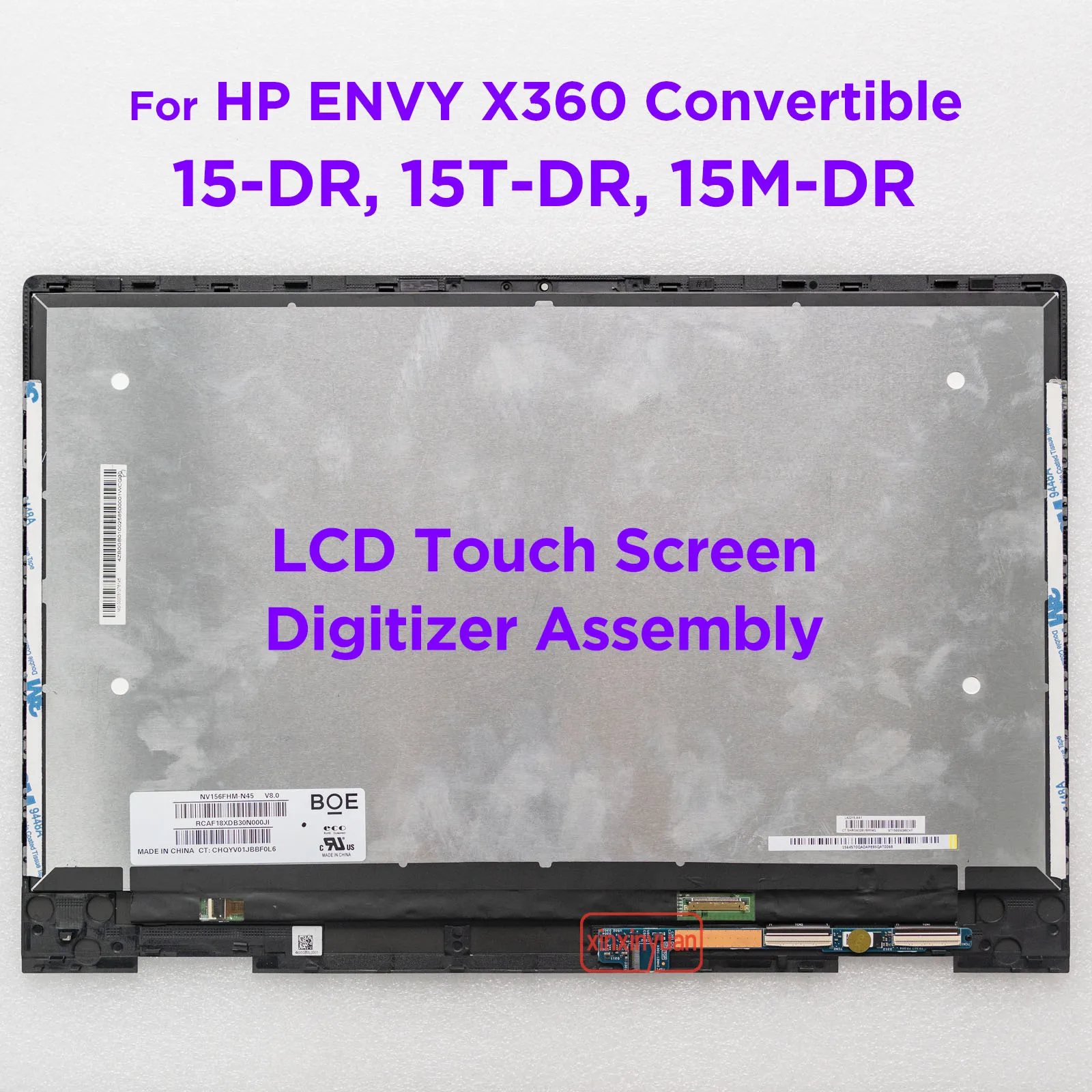 Сенсорная сборка ЖК-экрана 15,6 дюйма для HP ENVY X360 15-DR 15M-DR 15T-DR 15-DS 15M 15Z-DS 15-DR0012DX L53545-001 L53548-001.