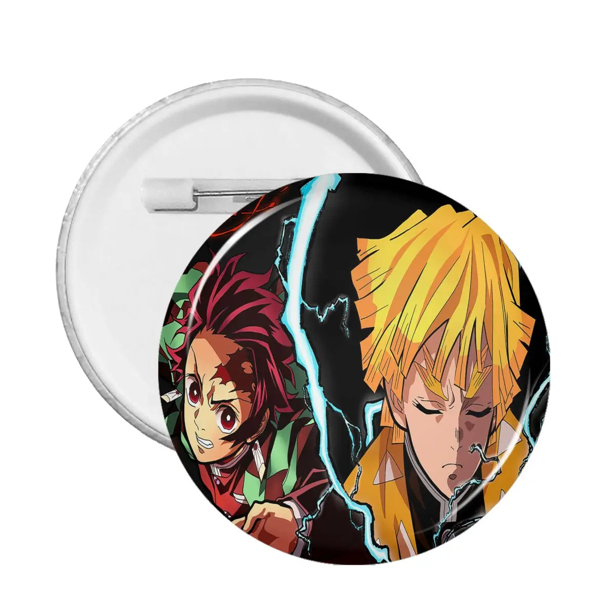 

Demon Slayer Poster Anime Soft Button Pin Cute Collar Badge Kimetsu No Yaiba Tanjirou Nezuko 58mm Brooch Pin Decor Gift Badges